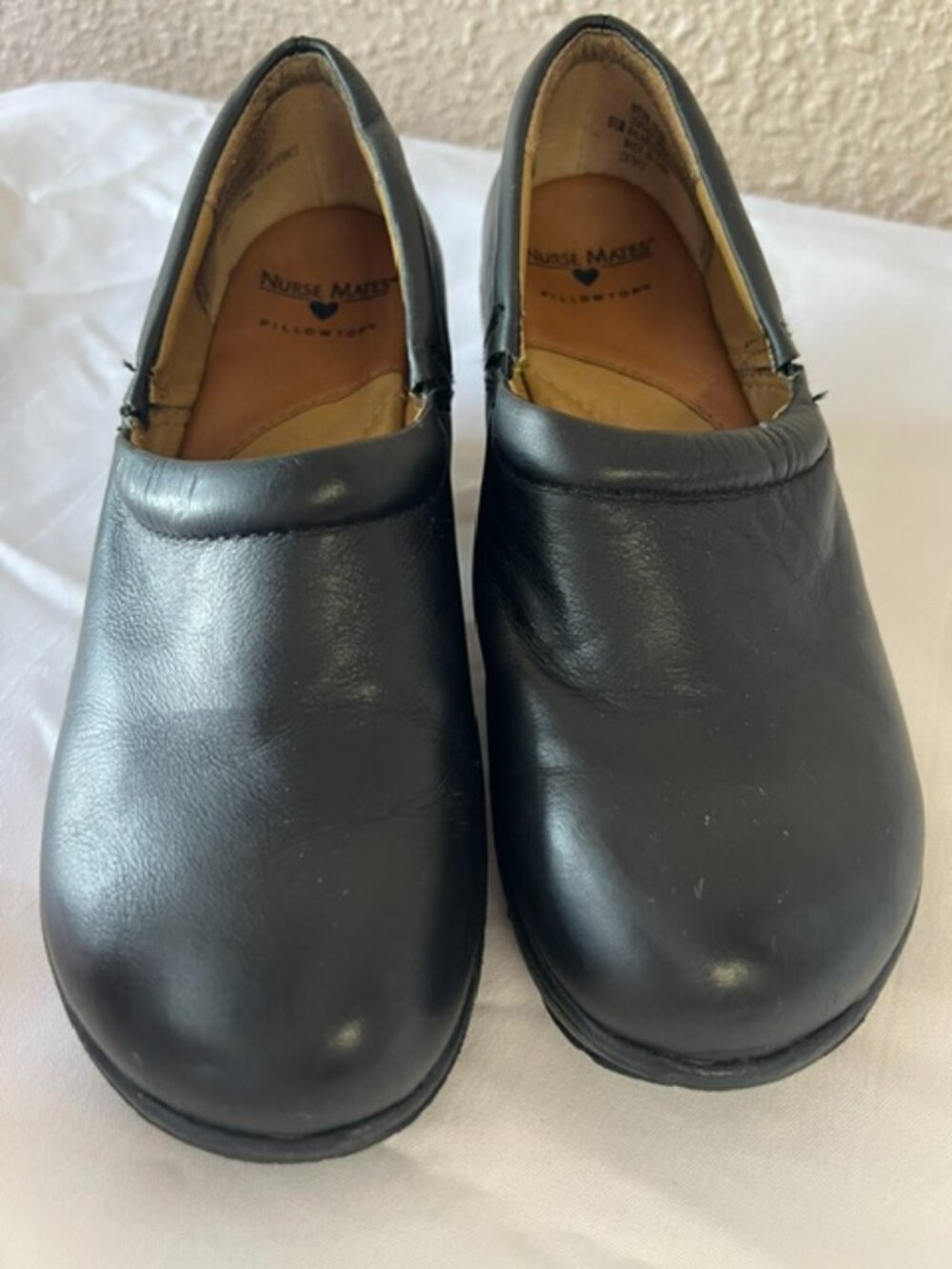 Nurse Mates Pillow Top Slip-On Comfort Nursing Clogs - Rubber Sole - Size  6.5